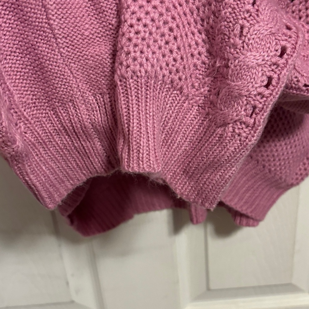 Charlotte Russe Dusty Rose Crew Neck Sweater - Picture 6 of 9